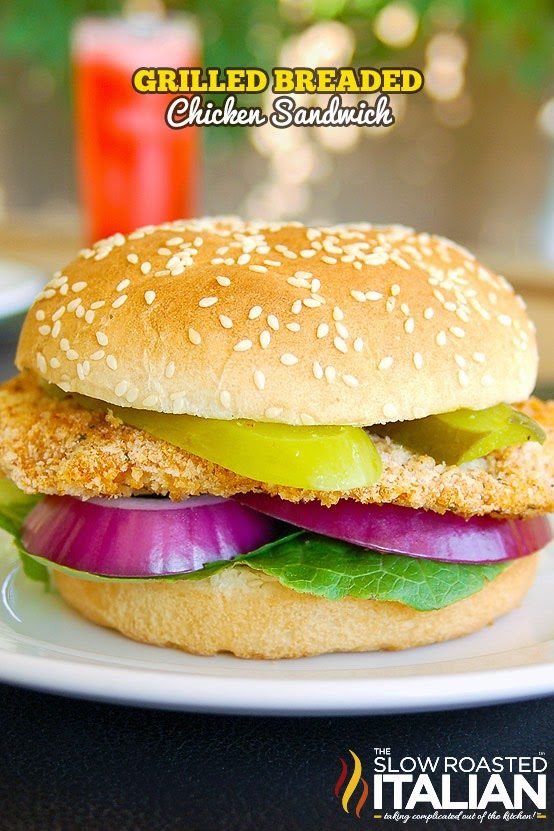 Baked Breaded Chicken Sandwich