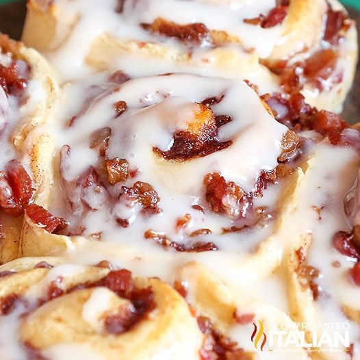 Lazy Day Bacon Cinnamon Rolls