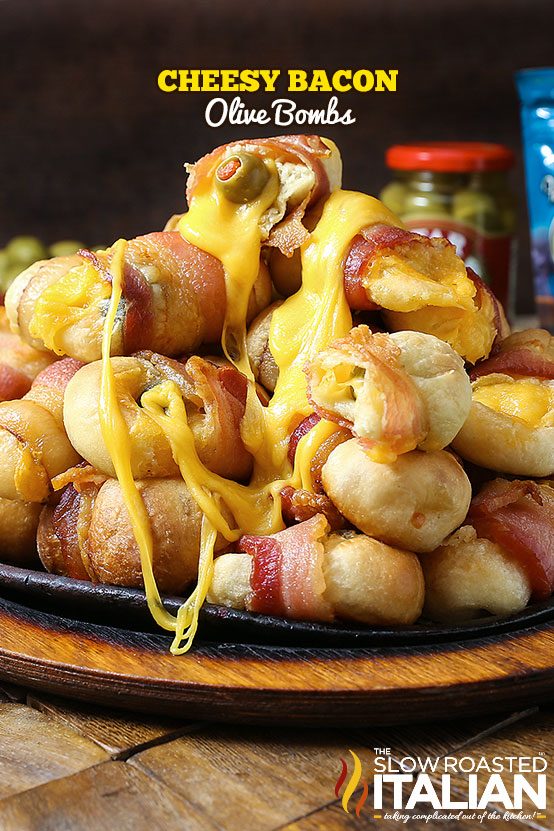 Cheesy Bacon Olive Bombs