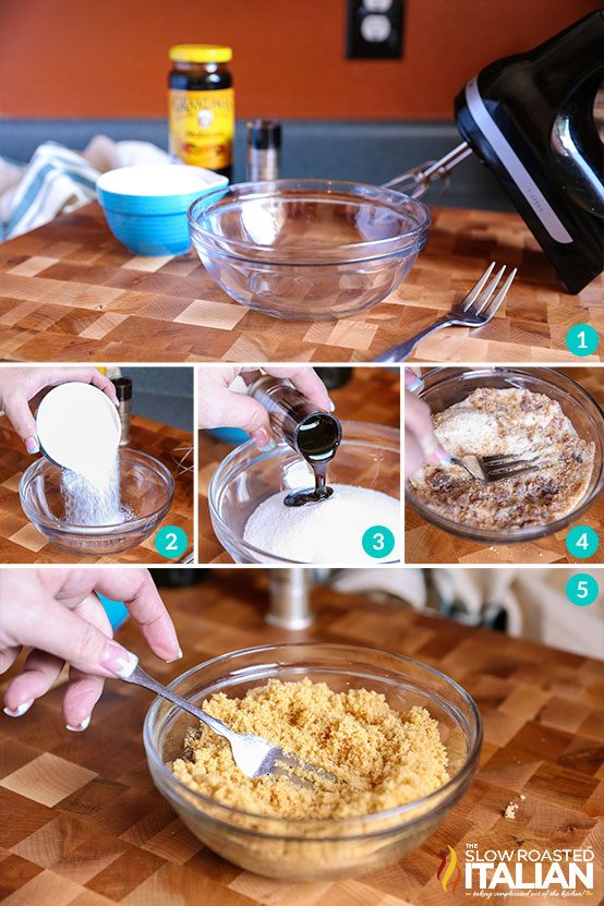 collage shows how to make brown sugar