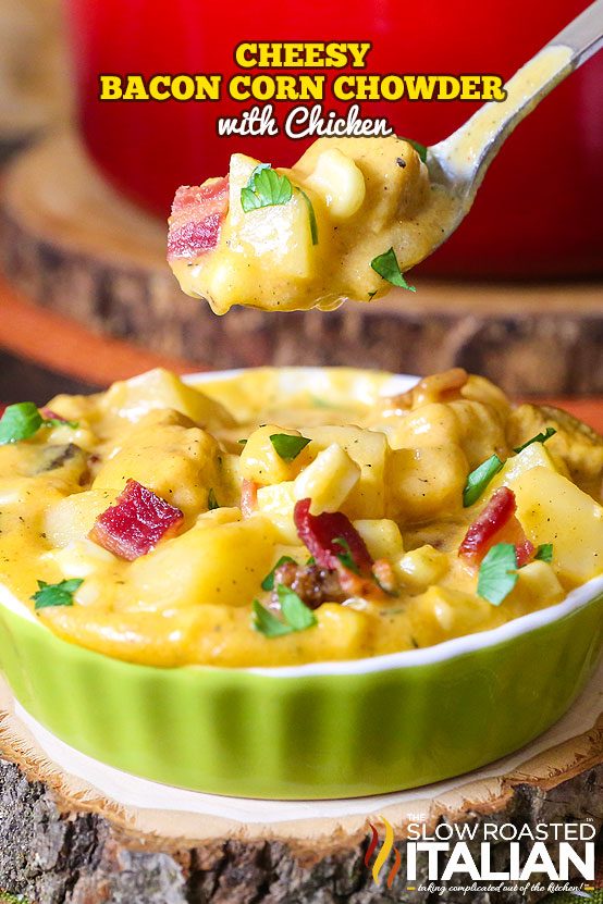 Cheesy Bacon Chicken Corn Chowder Recipe