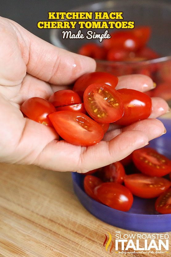 titled collage: how to slice tomatoes