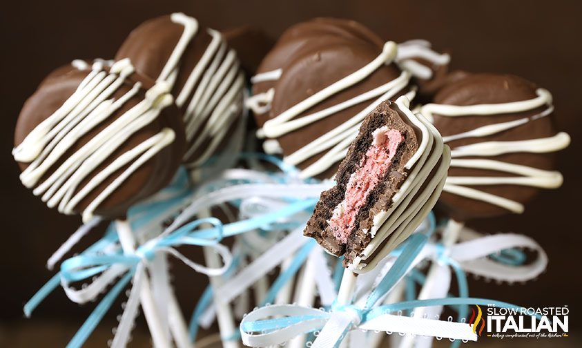 chocolate covered oreo pops