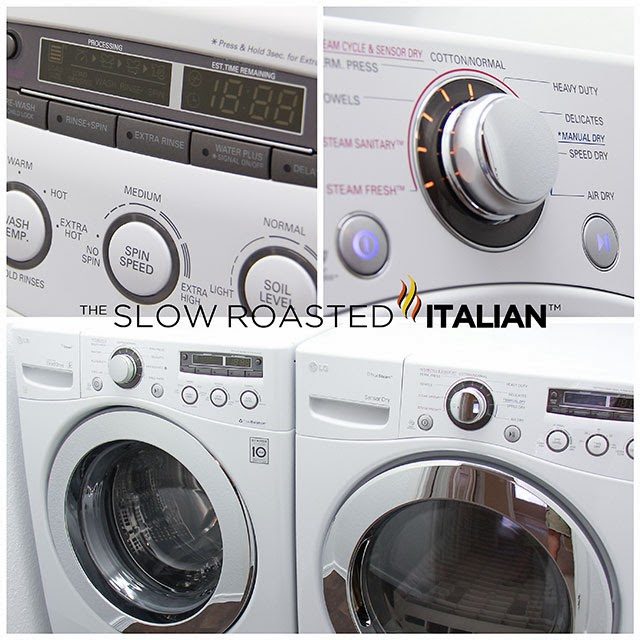 collage of high end washing machine