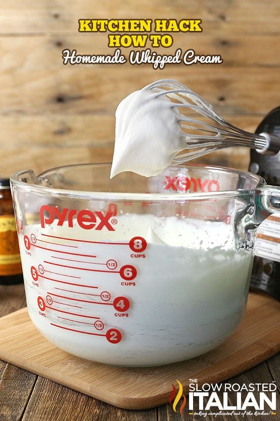 Kitchen Hack: Homemade Whipped Cream