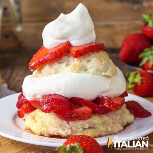 Southern-Style Strawberry Shortcake with Whipped Cream on Top