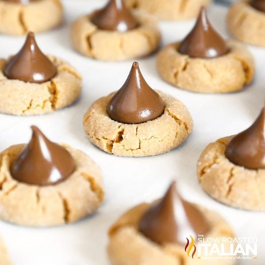 Ten Peanut Butter Blossom Cookies