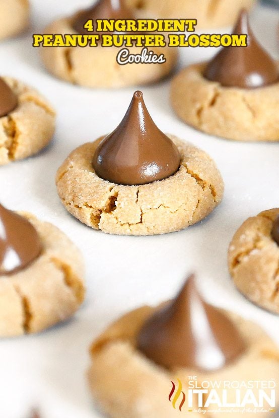 4-Ingredient Peanut Blossom Cookies