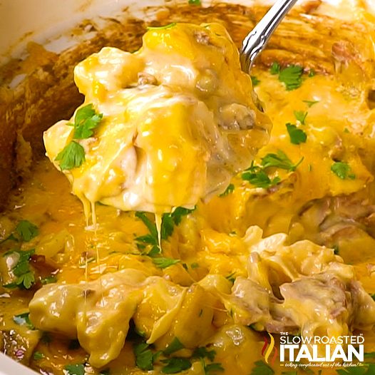 Slow Cooker Cheesy Sausage and Potato Casserole TSRI