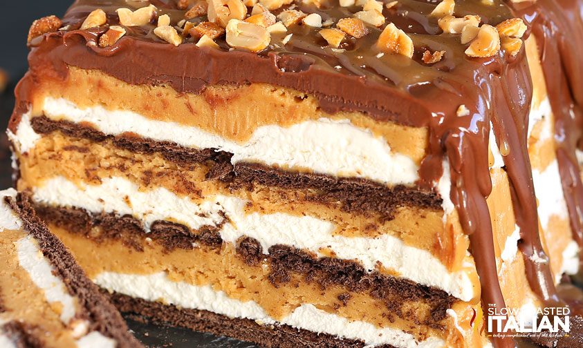 caramel peanut butter ice box cake