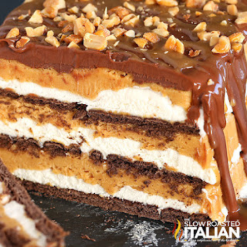 Peanut Butter Caramel NoBake Icebox Cake The Slow Roasted Italian