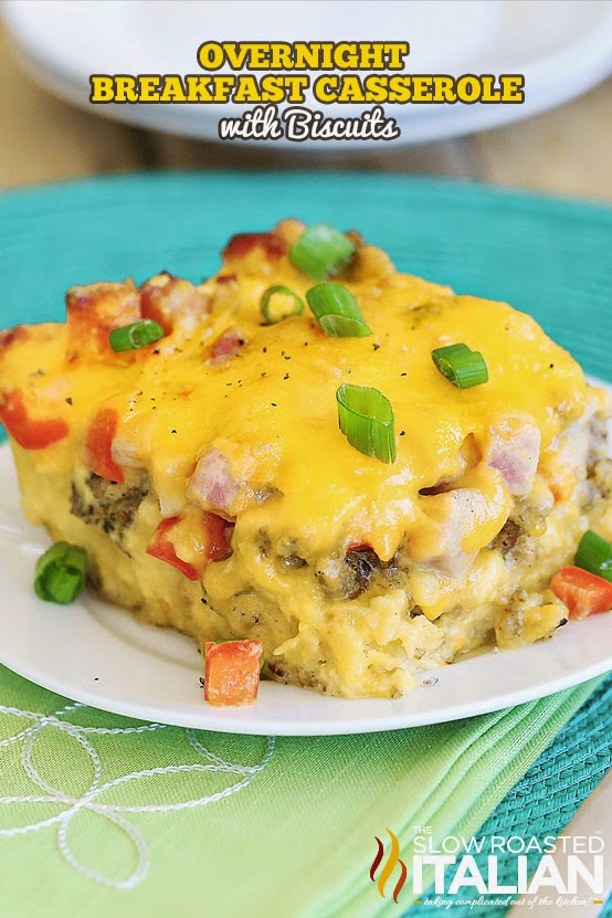 Overnight Cheesy Breakfast Casserole