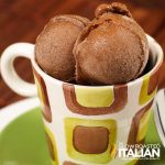cup of 2 scoops chocolate banana ice cream