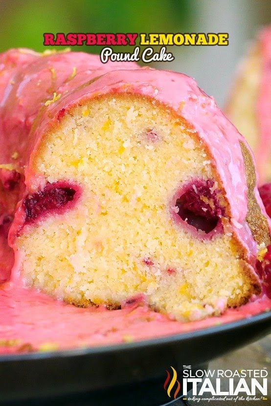 Raspberry Lemonade Pound Cake