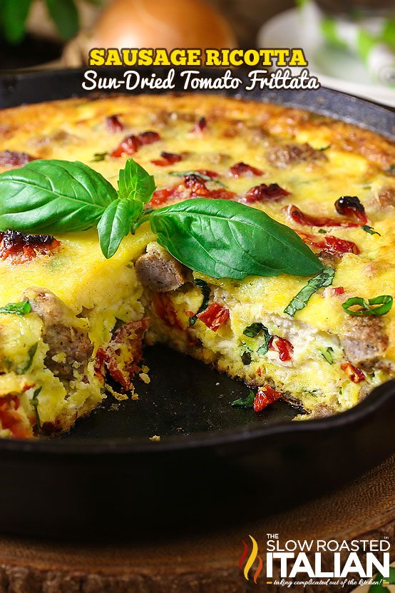 Sun-Dried Tomato and Ricotta Frittata