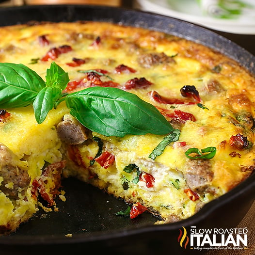 sun dried tomato frittata