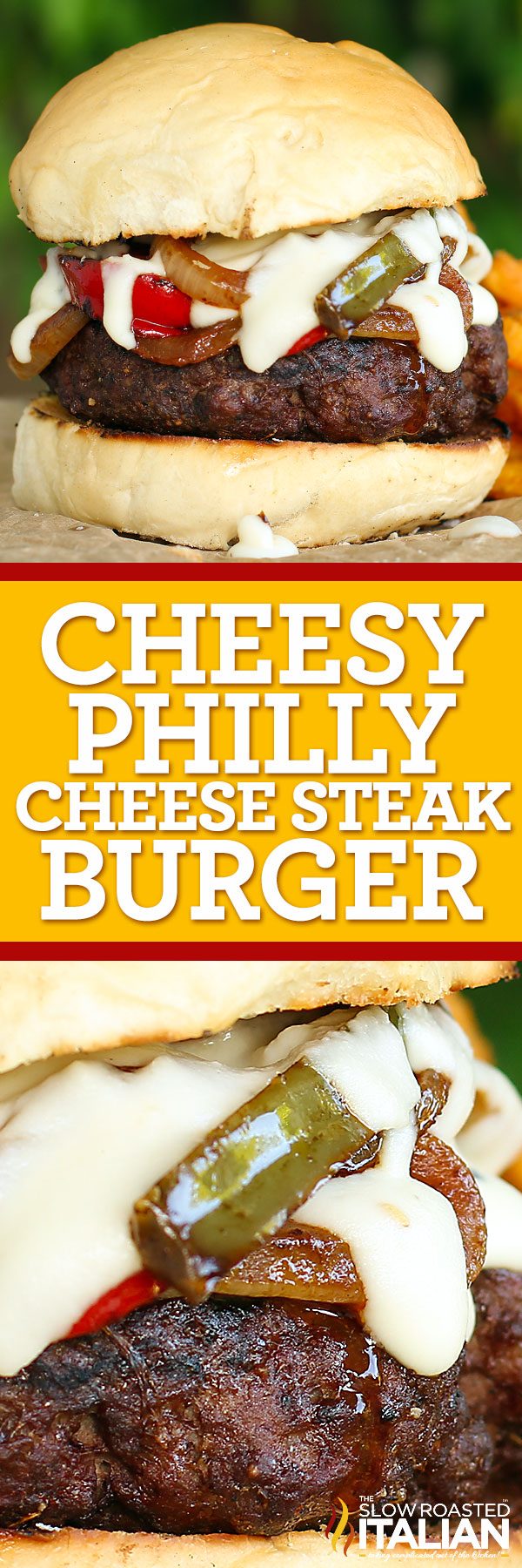 Philly Cheese Steak Burgers - Gourmet Burger Recipe - TSRI