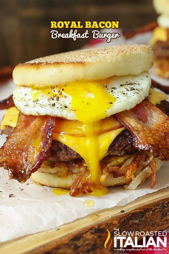 Royal Bacon Breakfast Burger