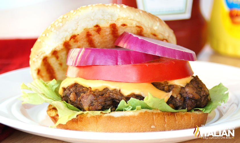 50/50 Beef Bacon burger