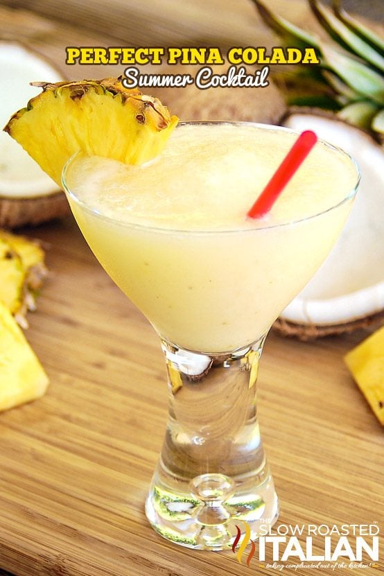 titled perfect pina colada cocktail