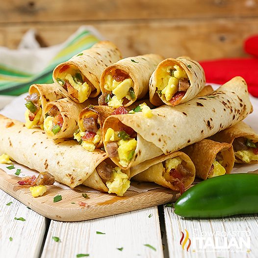 jalapeno popper breakfast-taquitos stacked