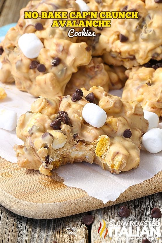 No-Bake Cap'n Crunch Avalanche Cookies