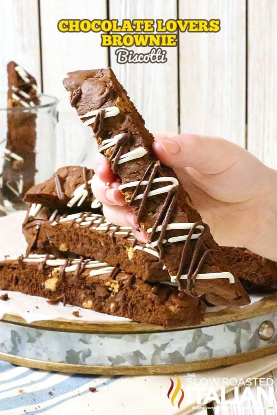 titled image for brownie biscotti recipe
