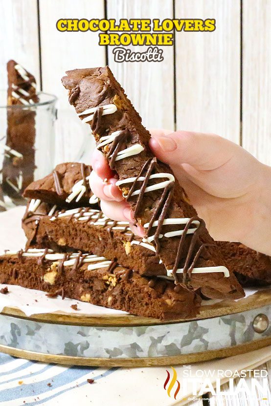 Chocolate Lovers Brownie Biscotti + Video