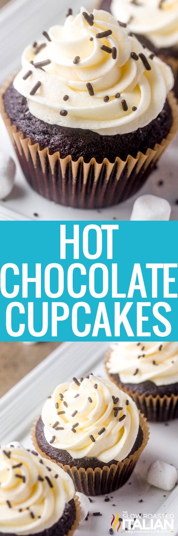 hot chocolate cupcakes -pin