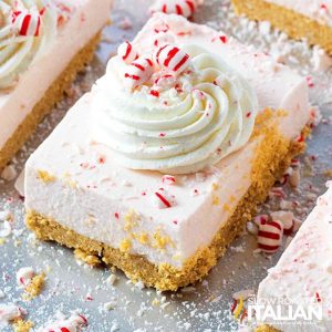 No-Bake Peppermint Cheesecake Bars