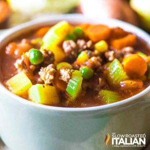 Slow Cooker Sausage Vegetable Soup