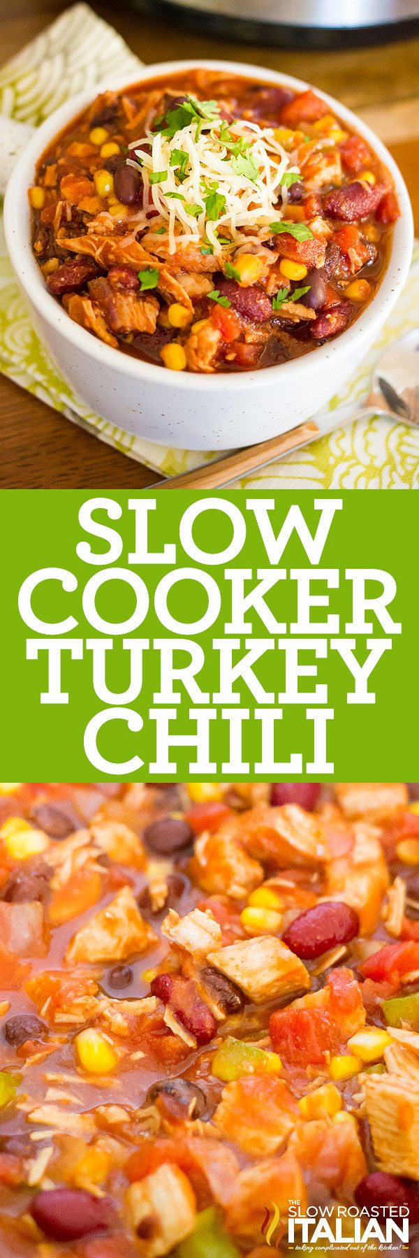 slow cooker turkey chili pin