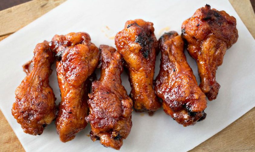 crispy baked honey bbq wings