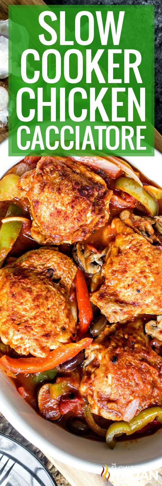 slow cooker chicken cacciatore -pin