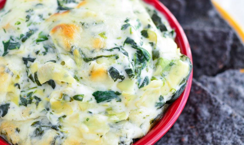 spinach artichoke dip -garnishandglaze