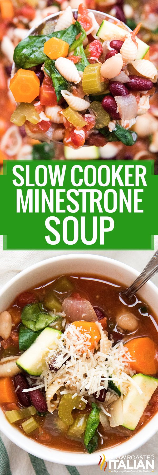 slow cooker minestrone soup -pin