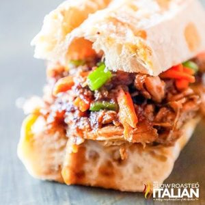 Chipotle Honey Slow Cooker Pulled Pork Sliders