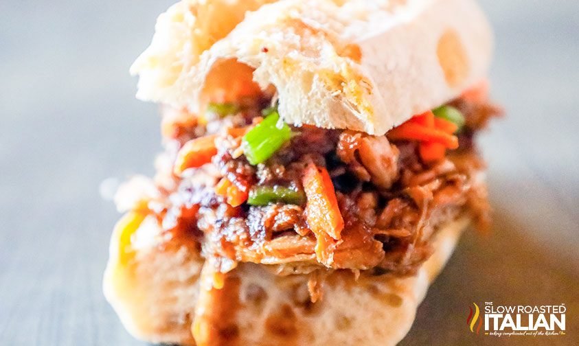 chipotle honey slow cooker pulled pork slider