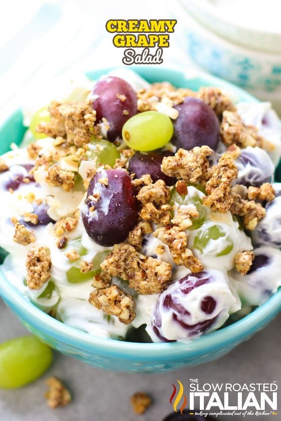 titled: Creamy Grape Salad