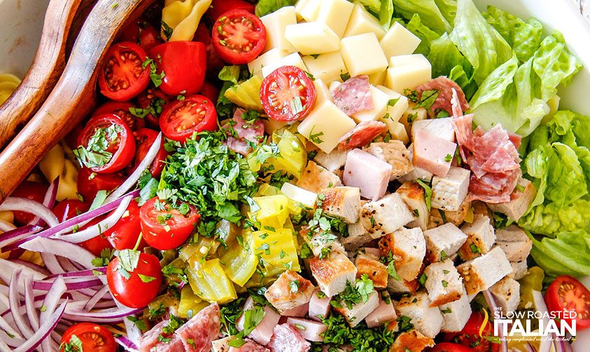 unmixed cuban sandwich pasta salad