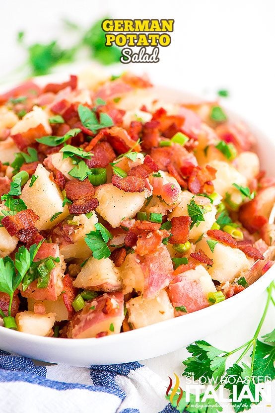 german potato salad in bowl