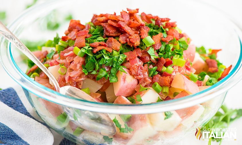 german potato salad unmixed