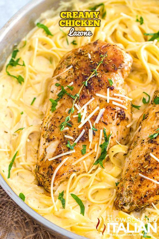 Chicken Lazone (Pan Fried Chicken with Pasta) + Video