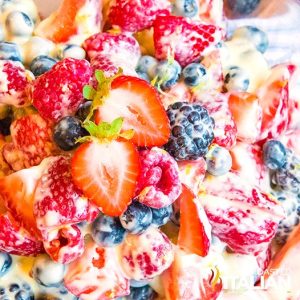 Lemon Berry Cheesecake Fruit Salad