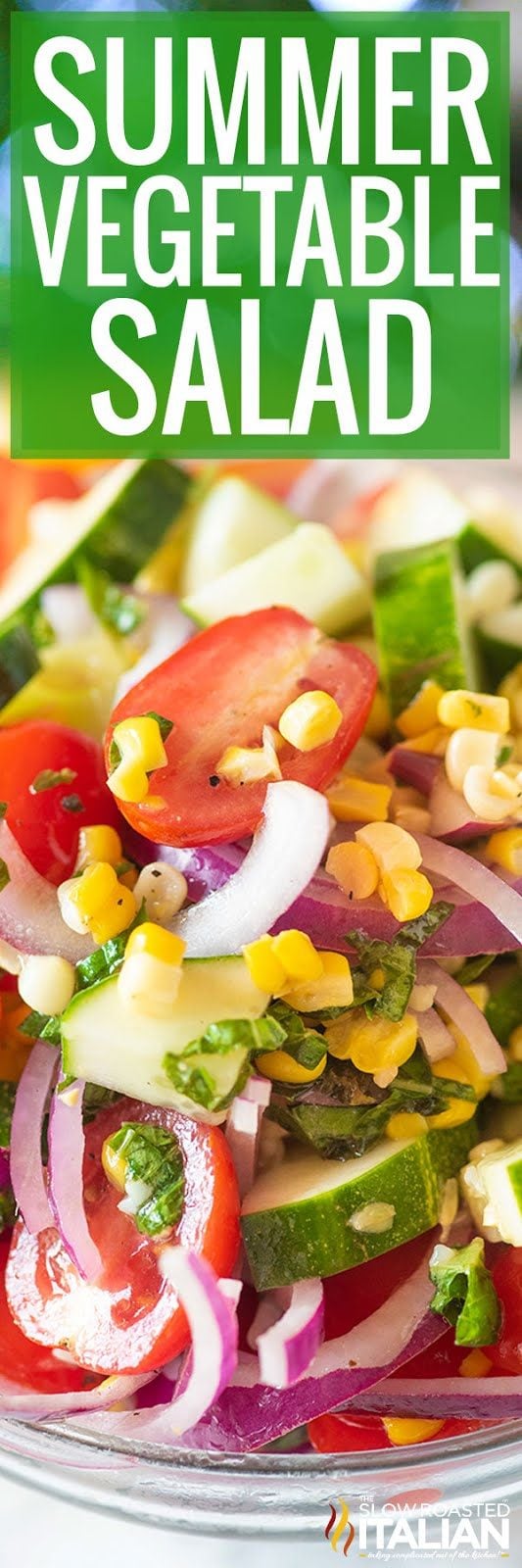 titled pinterest collage for vegetarian salad recipe