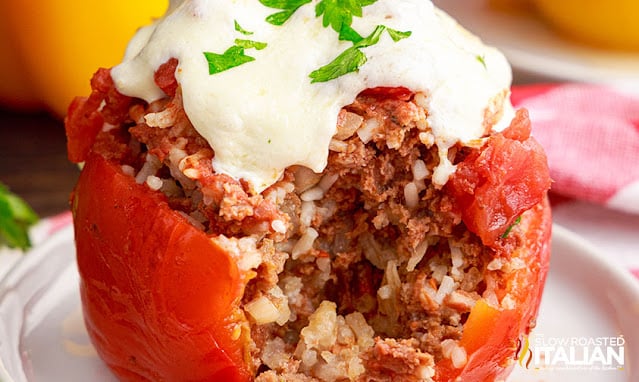 slow cooker stuffed bell peppers