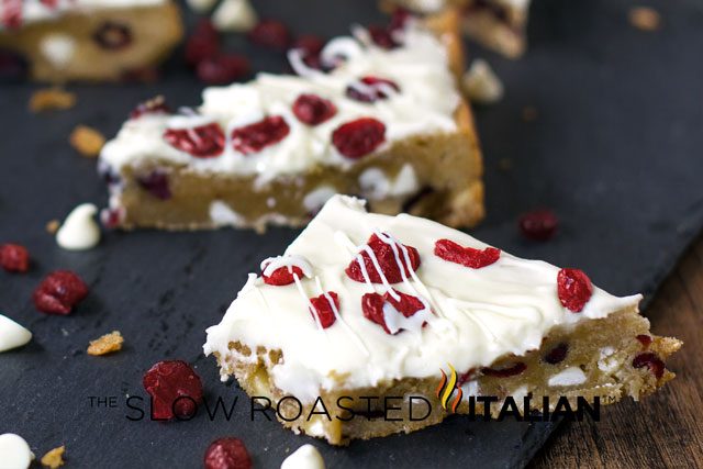 starbucks cranberry bliss bars cut