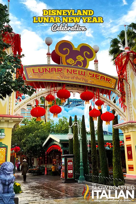 titled collage for Disneyland lunar new year celebration