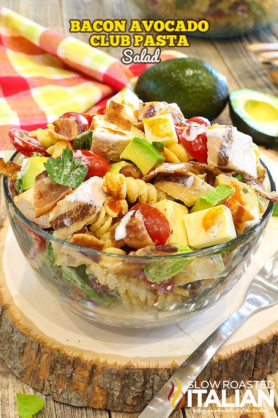 Bacon Avocado Pasta Salad