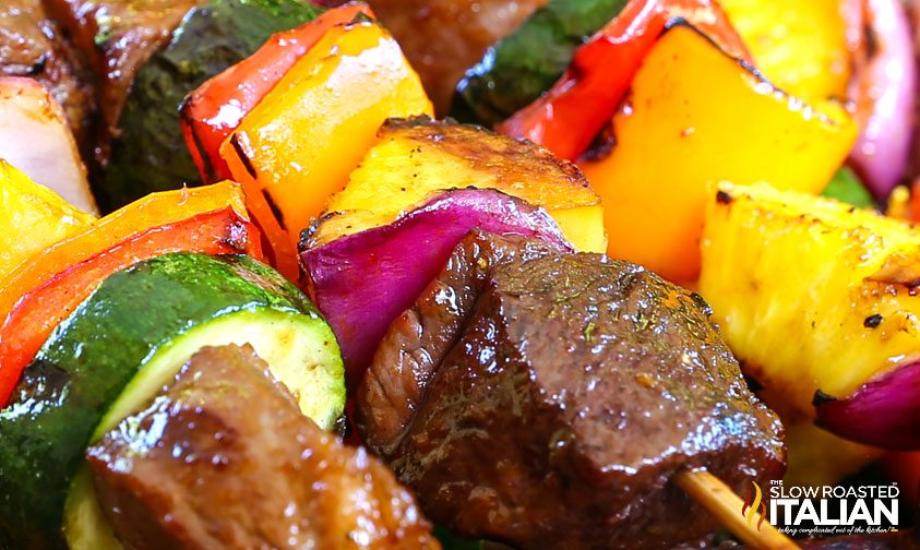 hawaiian steak skewers